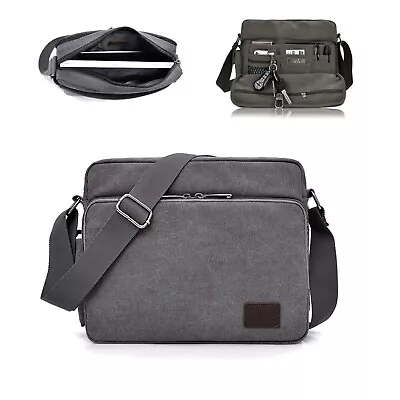 Men's Canvas Messenger Bag Vintage Shoulder Bag Travel Sport Handbag Bookbag • $18.29