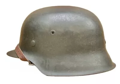 WW2 Original German M42 Helmet Size 64 With Liner +  Chinstrap  READ DESCRIPTION • $800