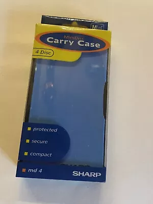 Mini Disc Carry Case Sharp Holds 4 Discs • £5