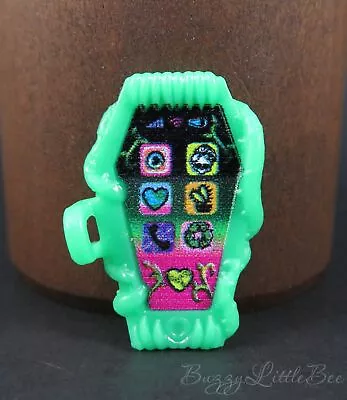 Monster High Doll G3 Venus McFlytrap Brand Boo Student Green ICoffin Cell Phone • $6.74
