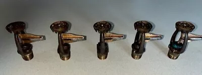 Antique Vintage Fire Sprinkler Heads. 5 ESTY Vogel Brass Uprights 1900's • $39.99