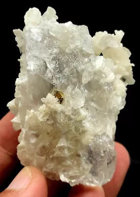 92 Grams Lovely Rare Microlite & Muscovite On Quartz Specimen From Skardu Pak • $2.99