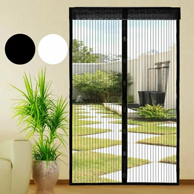 Magic Curtain Door Mesh Magnetic Fastening Mosquito Fly Bug Insect Net Screen • £6.59