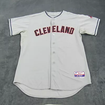 Cleveland Guardians Jersey Mens Size 50 Gray Baseball Majestic Indians • $59.99