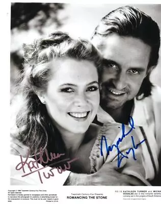 Kathleen Turner Michael Douglas Signed 8x10 Photo Autographed With COA • $71.89