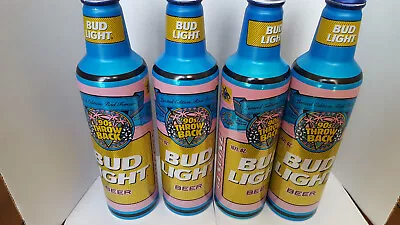 $9.99 • Buy BUD LIGHT *'90s THROW BACK ** 16 OZ  ALUMINUM ,TOP OPEN  EMPTY.   TOTAL FOUR (4)