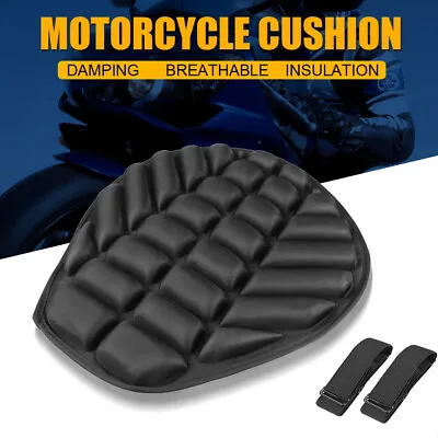 Motorcycle 3D Comfort Gel Seat Cushion Universal Air Pillow Pad Cover Pressure • $17.98