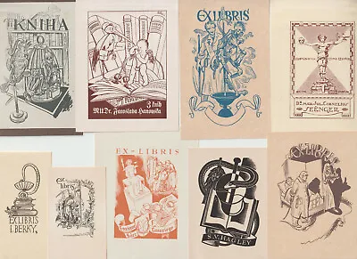 16 Original Vintage Art Deco Medic Exlibris By Various Artists 1910-40es Europe • $28.70