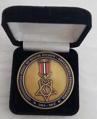 Medal Of Honor Society Challenge Coin - Gettysburg - 1863 2013 150th Anniversary • $125
