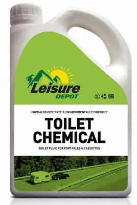 Leisure Depot Portable Toilet Chemical 2 Litre Eco Friendly Caravan Camping  • £10.95