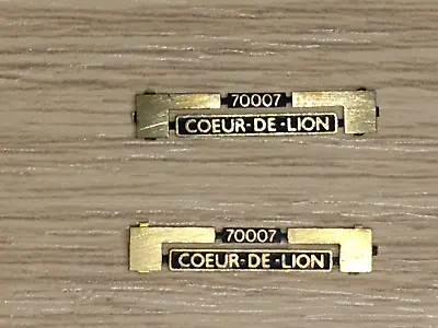 Brass 4mm Britannia 70007 Nameplates ‘Couer De Lion' • £8