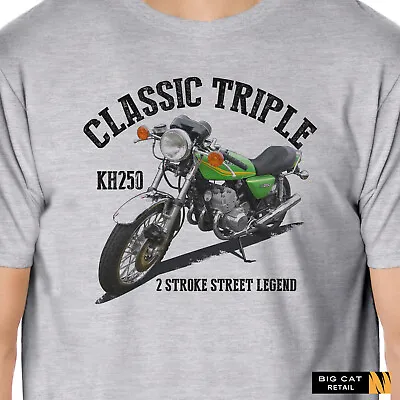 Retro Classic Kawasaki KH250 Triple Inspired T-Shirt • £17.50