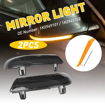 2 Mirror LED Turn Signal Lights For VW Passat B6 - Typ 3C Pre-facelift R36 05-10 • $22.79