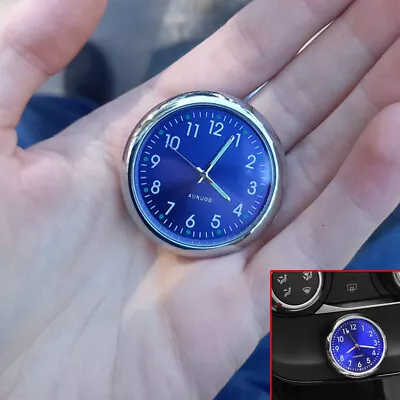 Mini Car Interior Clock Dashboard Stick-On Watch For Truck Boat Auto Accessories • $10.40