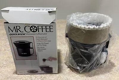 New! Mr. Coffee Quick Brew Microwave Coffeemaker Model QB1; Made In USA • $19.99