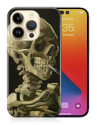Case Cover For Apple Iphone|van Gogh-skull Of Skeleton With Burning Cigarette • $9.01