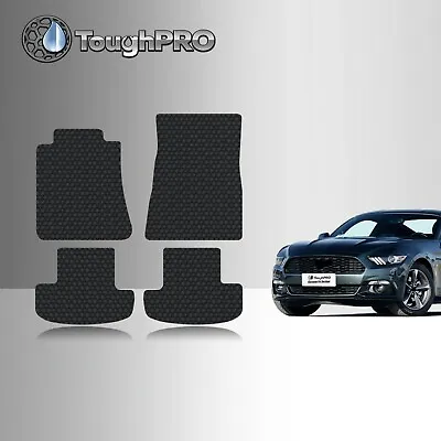 ToughPRO Floor Mats Black For Ford Mustang All Weather Custom Fit 2015-2024 • $69.95