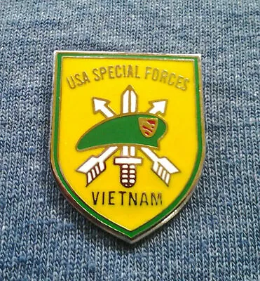 USA SPECIAL FORCES VIETNAM (1 ) Military Hat Pin 14743 HO • $9.88