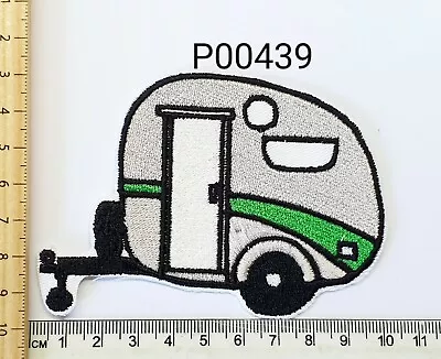 P00439 Teardrop Caravan.... Iron-on Cloth Patch • $8