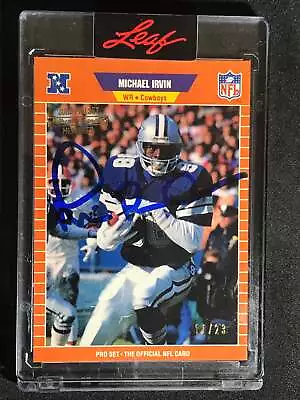 2023 Pro Set Metal Football Buyback Auto 89 Pro Set Michael Irvin Rookie 11/23 • $250