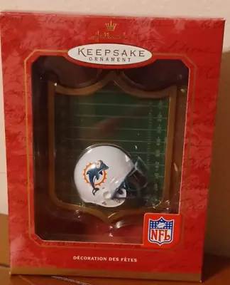 Hallmark Keepsake Ornament NFL Collection Miami Dolphins Helmet 2001 • $10.20
