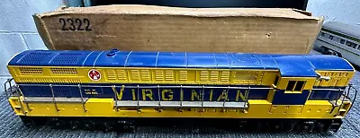 LIONEL 2332 VIRGINIAN Blue + Yellow FM TRAIN MASTER In O Gauge 1950s • $399.99
