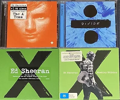 4 Ed Sheeran Cd’s + Divide & X (standard) & Wembley Edition [cd Dvd] • $49.99