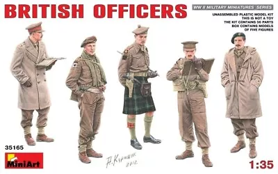 MIN35165 - Miniart 1:35 - British Officers • £12.99