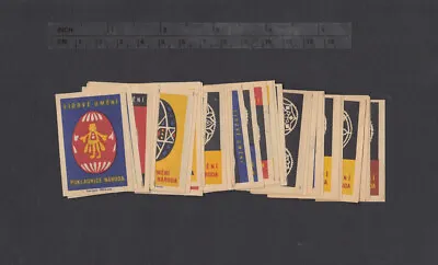  Series Of Old Czechoslovakian Matchbox Labels From 1963 /2861-2896/ • $1.99