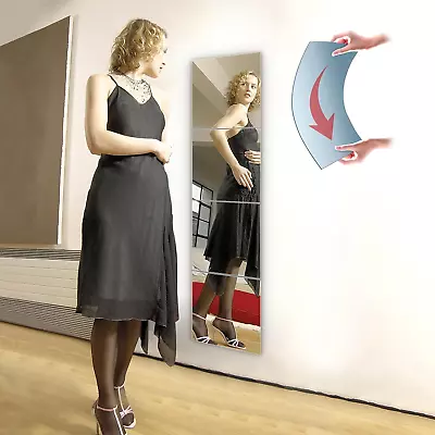 Unbreakable Wall Mirror Full Length Mirror TilesLong Mirrors For Wall10X10 Inc • $27.88