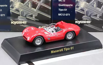 Kyosho 1/64 Maserati Collection Maserati Tipo 61 24 Hours Of Le Mans 1960 Red • $30