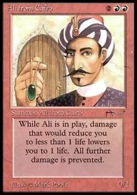 MTG Ali From Cairo Medium Play Normal Arabian Nights • $200.99