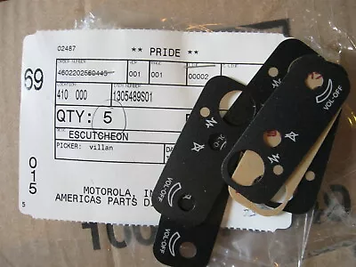 OEM LOT 7 Genuine Motorola Radio Dust Seal Cover Top Label Radius P10 1305489s01 • $25.99