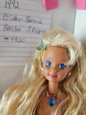 Vintage Mattel 1992 Barbie Glitter Beach Skipper Doll  #4920 • $8