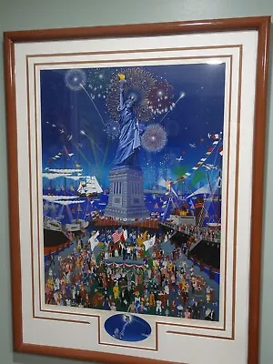Original Serigraph Statue Of Liberty Centennial MELANIE TAYLOR KENT Artist Proof • $229