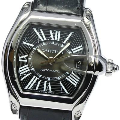 $2533 • Buy CARTIER Roadster LM W62041V3 Date Black Dial Automatic Men's Watch_736080