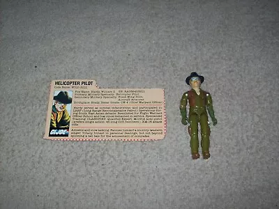 1983 Hasbro GI JOE Wild Bill Figure COMPLETE With File Card Dragonfly Copter • $6.99