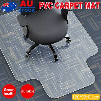 $37.09 • Buy Home Office Room Work Carpet Chair Mat 120x90cm Computer Floor Protector 