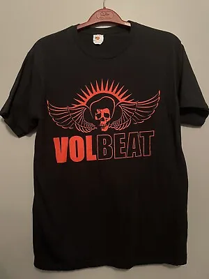 Volbeat Shirt Mens Size XL Black Red Skull Logo Danish Rock Band Music (B89) • $15.99