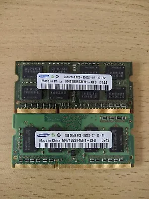 M471B5673EH1-CF8 (3GB RAM 1066MHz PC3-8500 DDR3 SODIMM X2 Sticks (1GB / 2GB) • £12.99