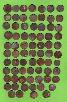 Poland Lithuania Copper Grosh Ca 1773 Stanislaw August LOT OF 73 COINS 730 • $80