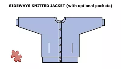 Machine Knitting: Sideways Jacket Pattern • £5