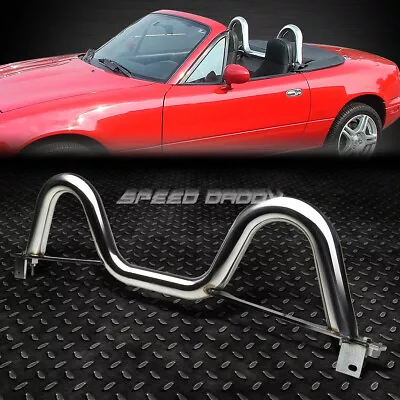 Dual/twin-loop Chromed Steel Racing Roll Cage/bar Rollbar For 89-05 Miata Mx5 • $75.76