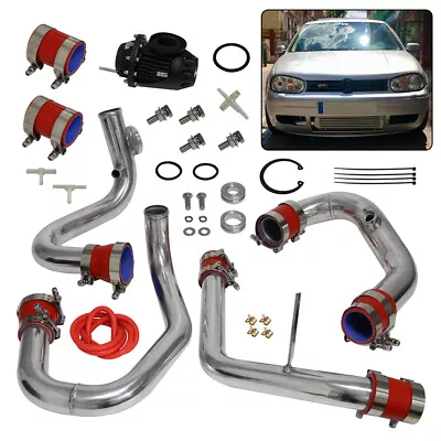 Bolt On FMIC Intercooler Pipe Kit+BOV For VW Jetta Golf GTI MK4 1.8T 98-05 Red • $189.91