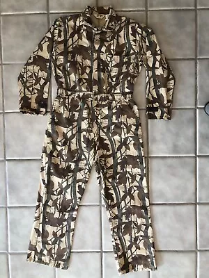 CABELAS Hunting Camouflage VINTAGE Zip Up JUMPSUIT Men’s Size Medium / Small • $21.95
