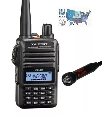 Yaesu FT-4XR Dual Band VHF/UHF HT Transceiver With Diamond SRJ77CA Antenna • $160.80