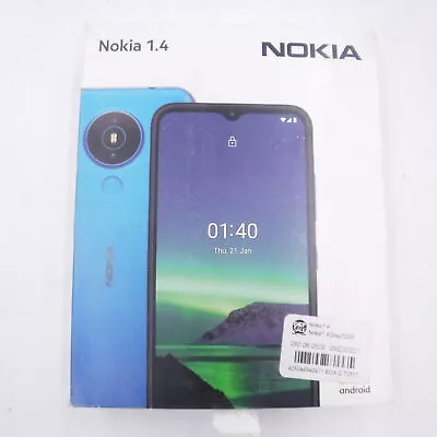 Unlocked Nokia 1.4 Charcoal Grey 32GB 2GB RAM Quad Core 1.3 GHz 6.5  Screen • $82.99