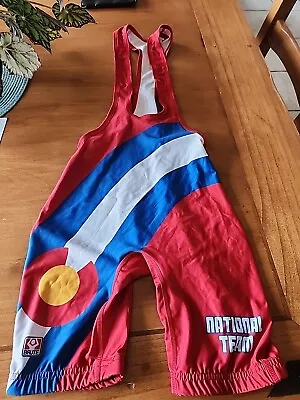 Colorado Mens Freestyle Wrestling Singlet Adult Size Small No Shoes  • $34