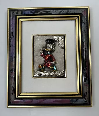 Uncle Scrooge McDuck Art Enamel On Copper Diffusione Arte Made In Italy • $44