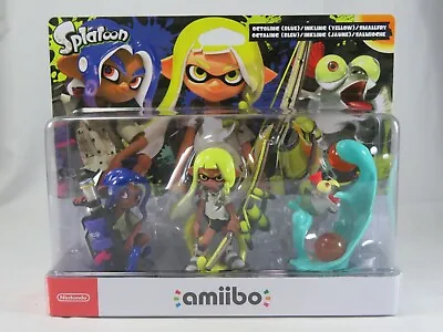 $125 • Buy Nintendo Amiibo - Octoling (Blue) / Inkling (Yellow)/ Smallfry 3 Pack - Splatoon